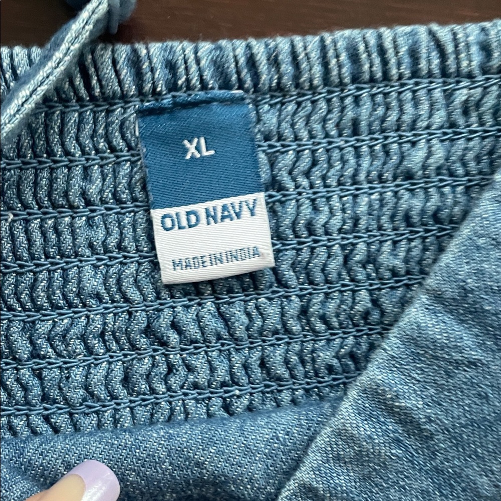 Old Navy Blue Denim Dress - Picture 2 of 6